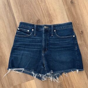 Madewell Curvy High-Rise Denim Shorts in Canterdale Wash Jean Size 30